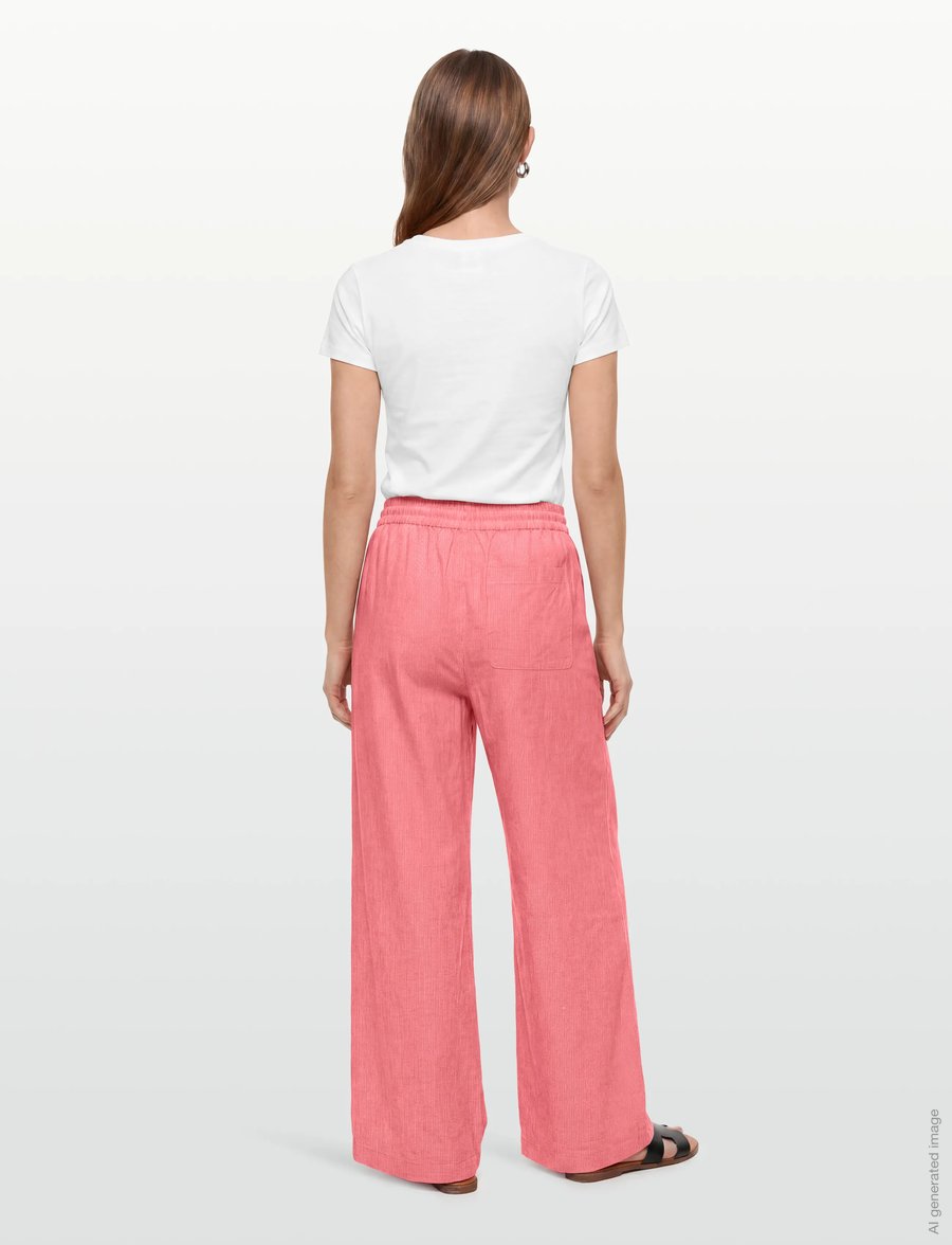 mbyM - Clari-M - hosen mit weitem bein - pink red stripe - 4