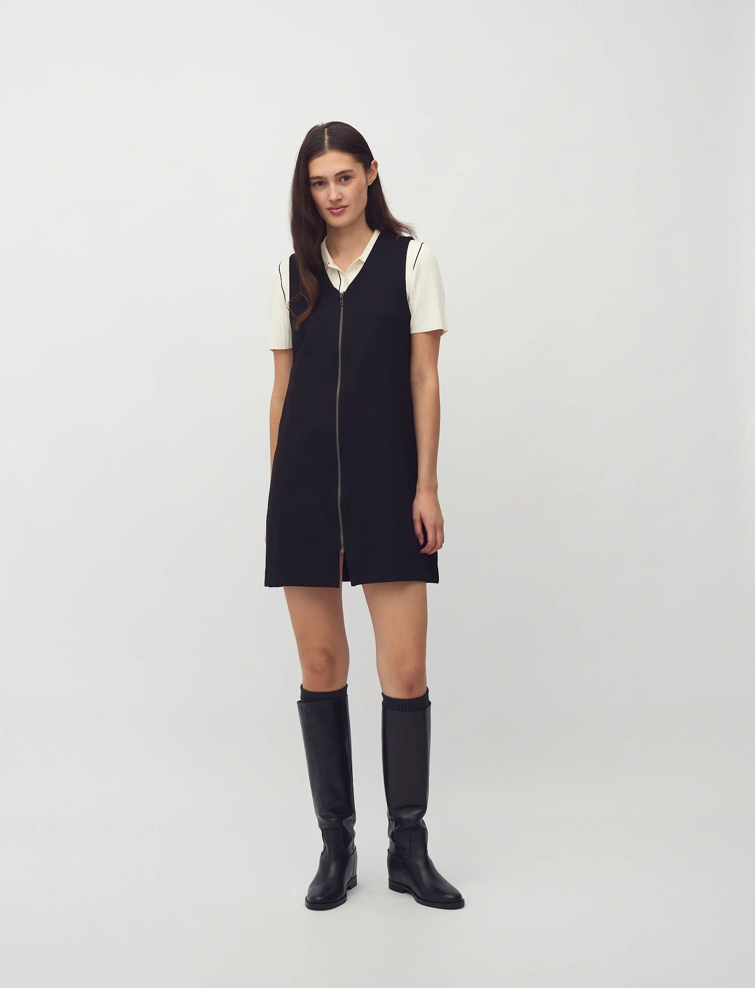 mbyM Antonetta-M, S, Dresses, Schwarz - Short Dress, Frauen