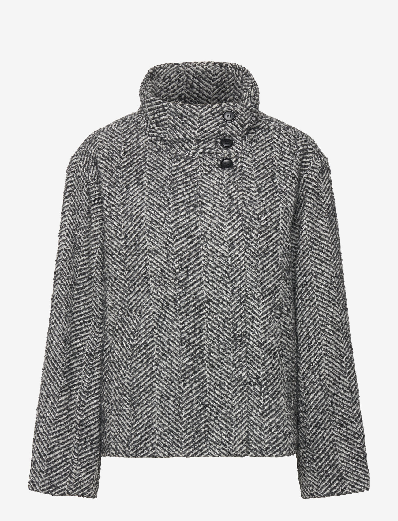 mbyM - Makaia-M - grey herringbone - 1