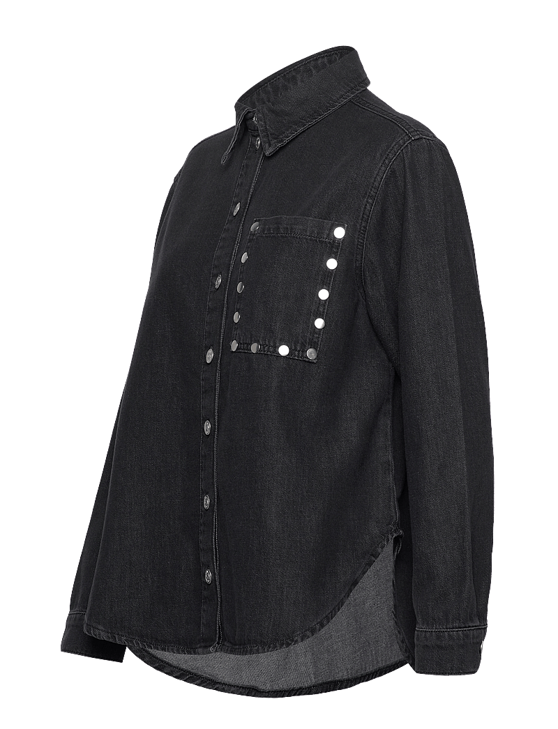 mbyM - Kallie-M - langärmlige hemden - black washed - 2