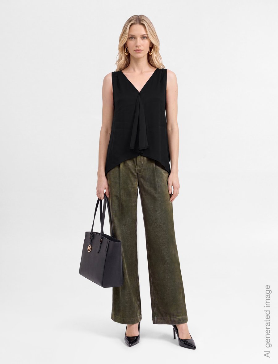 MBYM - Zulena-M - sleeveless blouses - black - 0