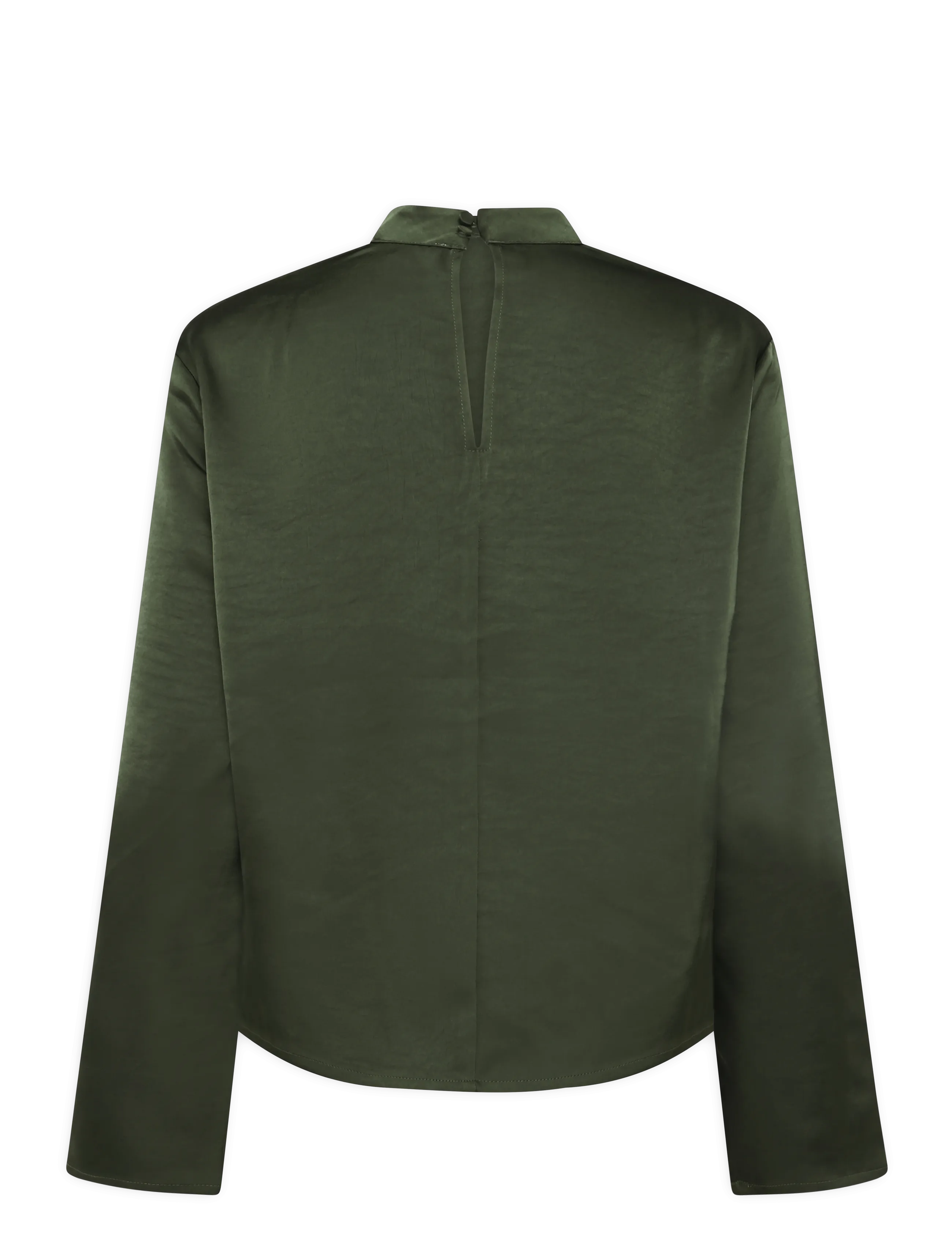 mbyM - Linea Short LS-M - langærmede bluser - pine green - 2