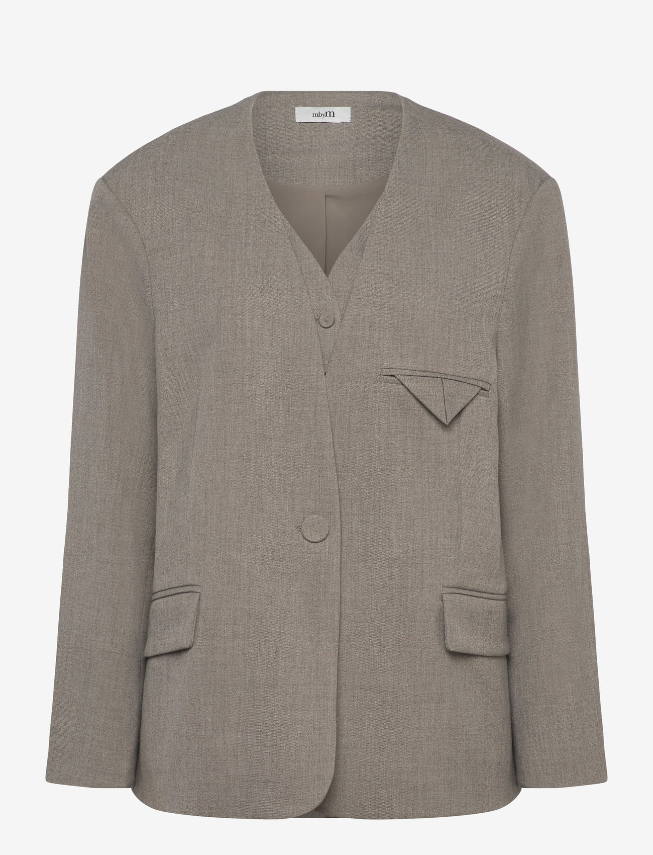 mbyM - Reelia-M - einreihige blazer - brindle sand melange - 0