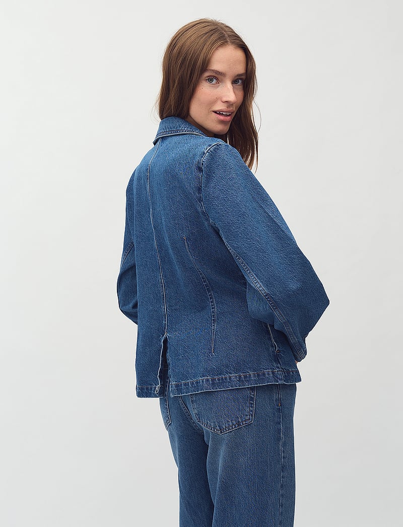 mbyM - Emilia-M - Ühes joones nööpidega bleiserid - mid blue wash - 5