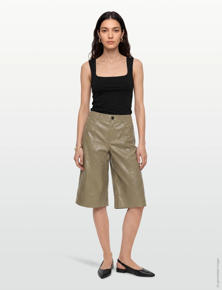 mbyM - Lotti-M - ledershorts - brindle sand - 0