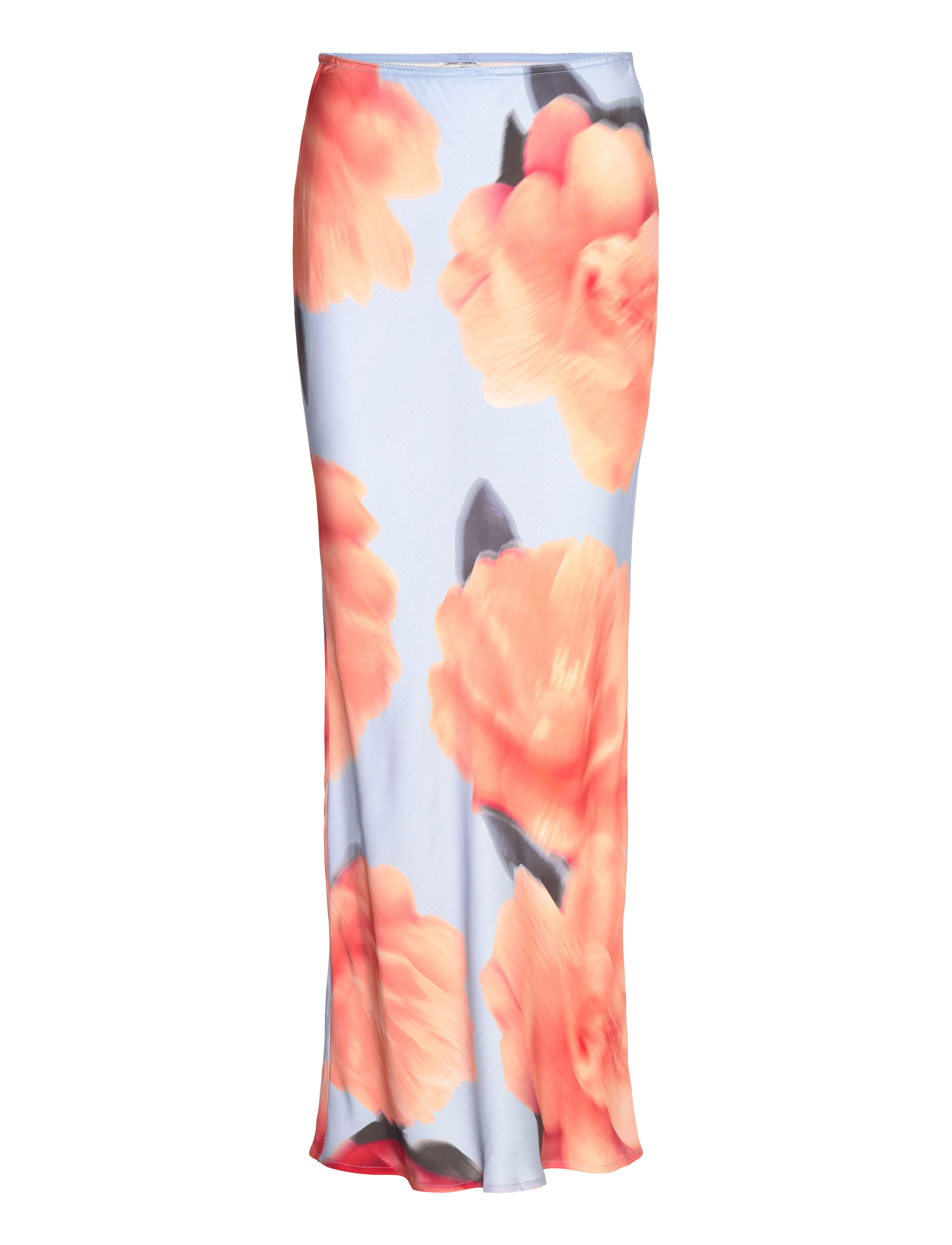 mbyM Aninda-M, Kvinder, Blomstret Maxi Slip Nederdel, Blå, Str: L