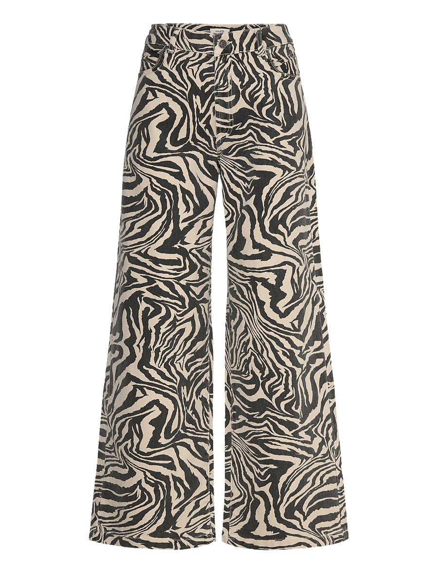 mbyM - Pyras-M - hosen mit weitem bein - zebriana print - 1