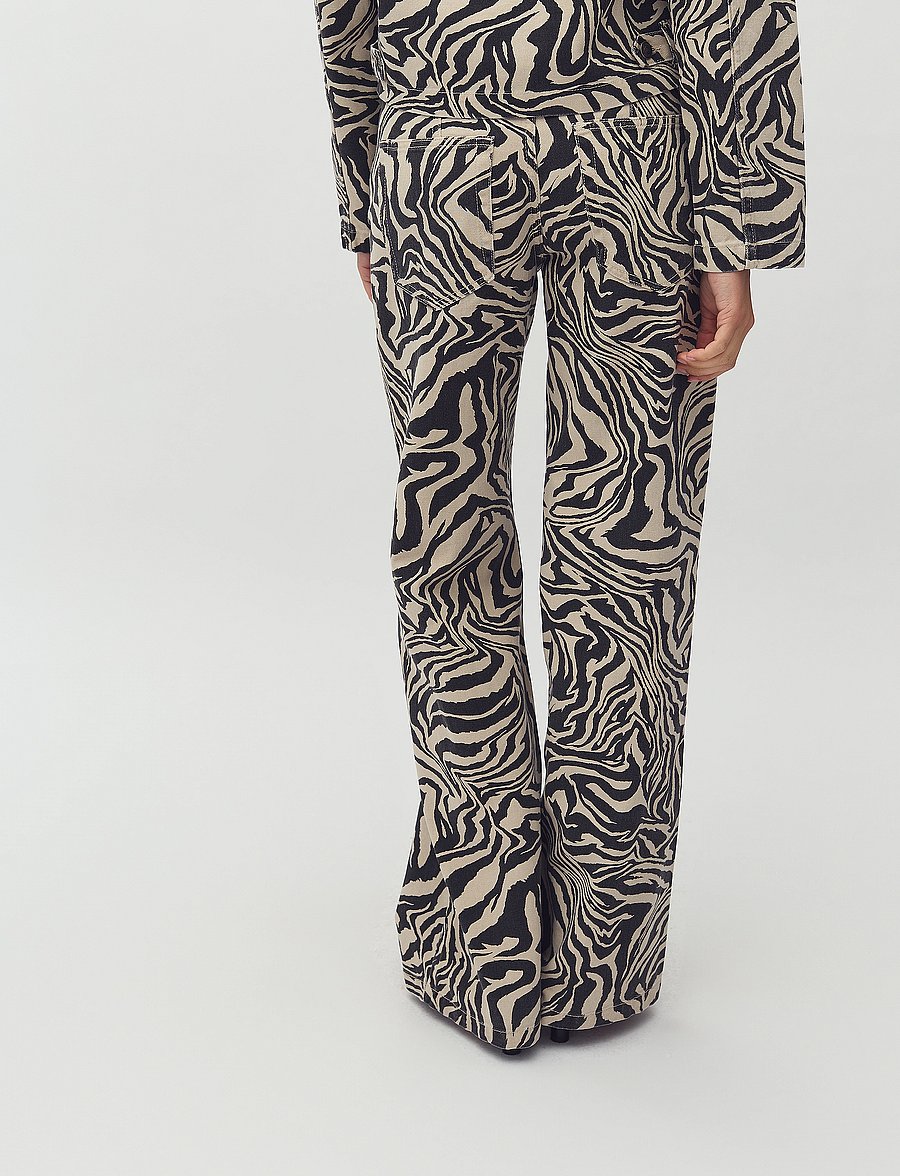 mbyM - Pyras-M - hosen mit weitem bein - zebriana print - 3