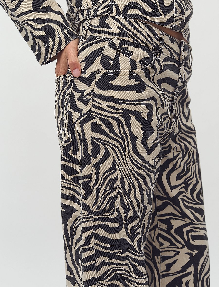mbyM - Pyras-M - hosen mit weitem bein - zebriana print - 4