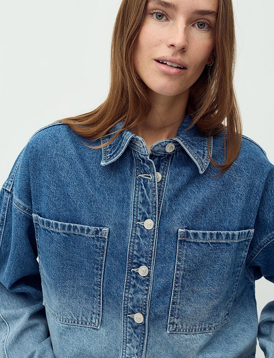 mbyM - Winnia-M - frühlingsjacken - fading denim wash - 3