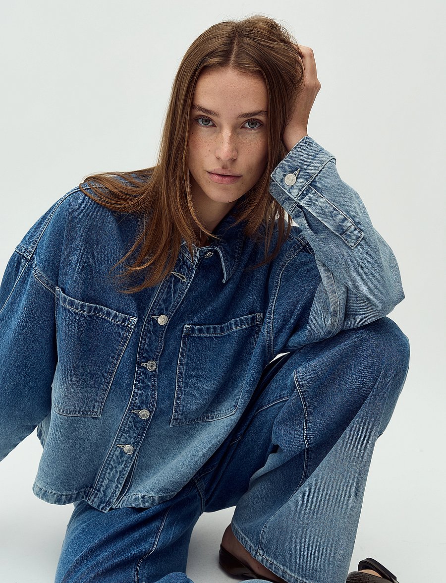 mbyM - Winnia-M - frühlingsjacken - fading denim wash - 4