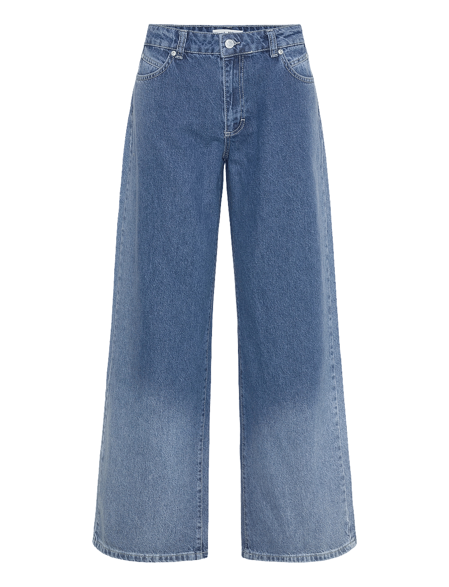 mbyM - Pyras-M - hosen mit weitem bein - fading denim wash - 1