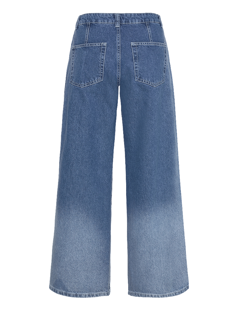 mbyM - Pyras-M - szerokie dżinsy - fading denim wash - 2