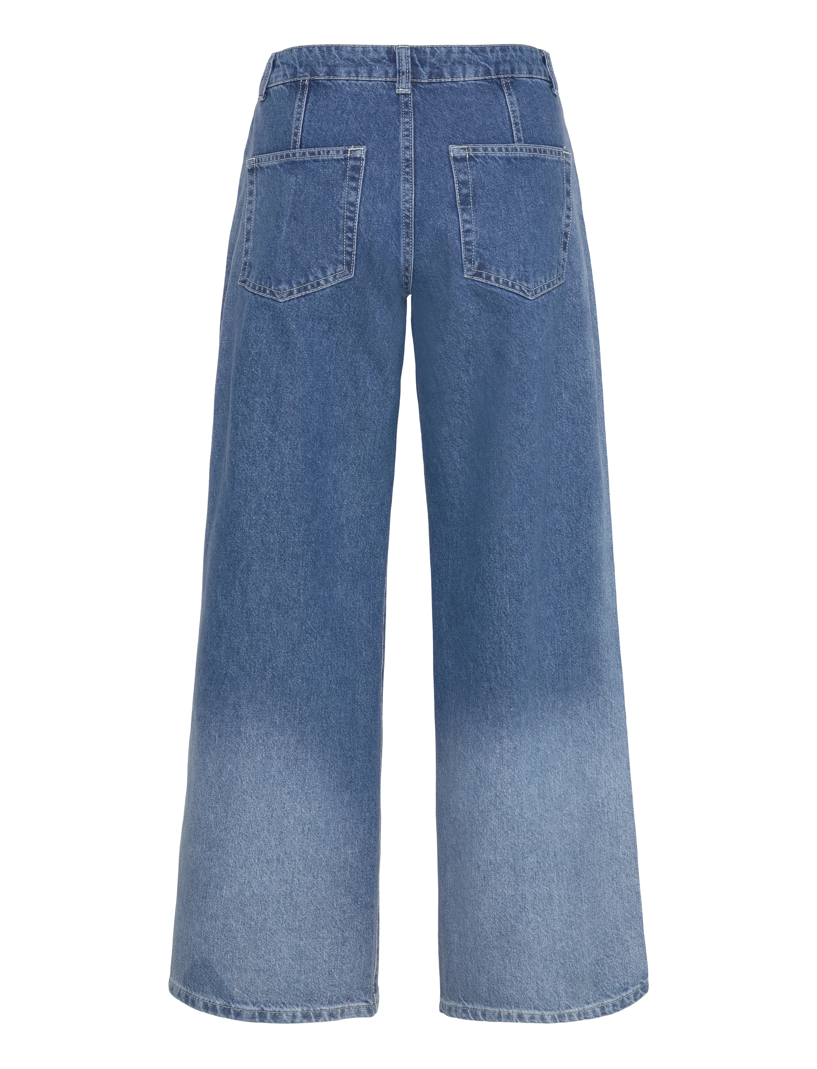 mbyM - Pyras-M - džinsa bikses ar platām starām - fading denim wash - 2