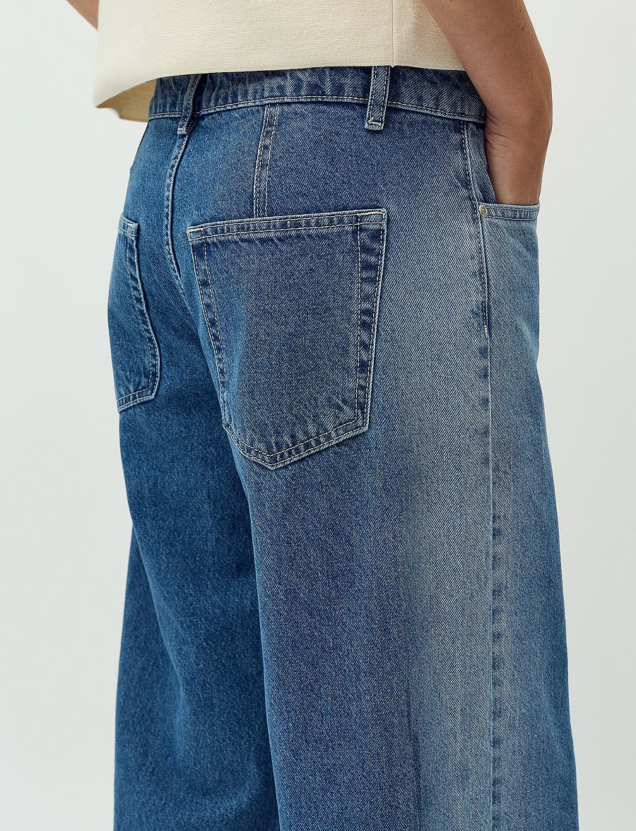 mbyM - Pyras-M - hosen mit weitem bein - fading denim wash - 5