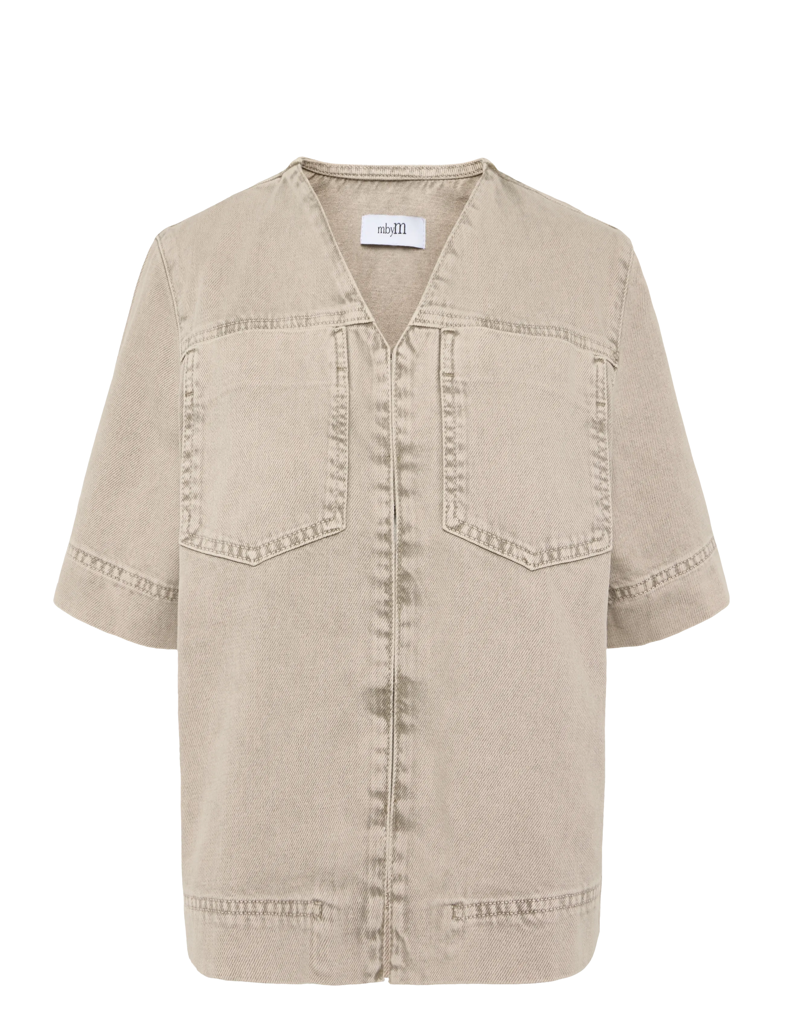 mbyM Reela-M - Blusen & Hemden - BEIGE WASHED DENIM / beige