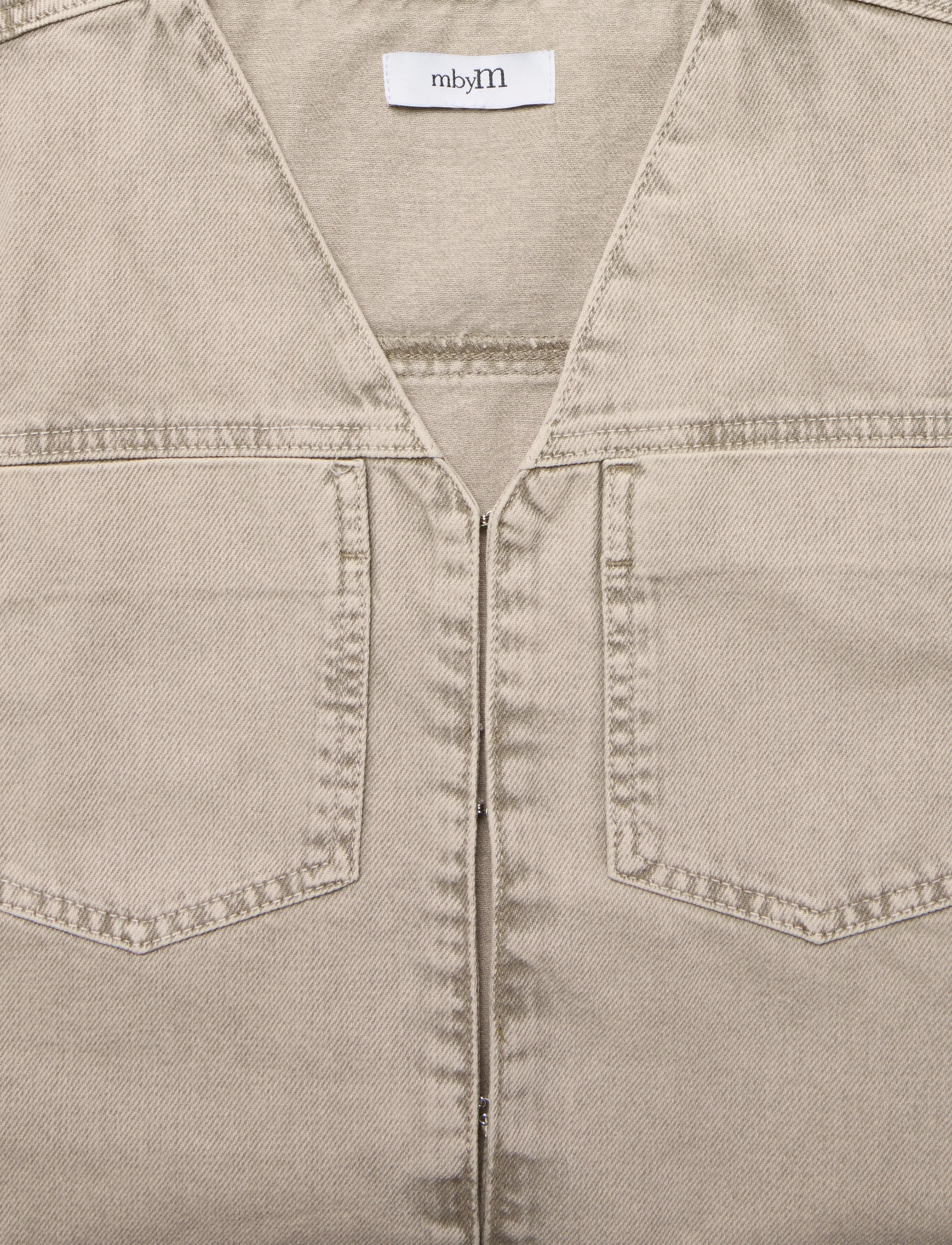 mbyM - Reela-M - beige washed denim - 2