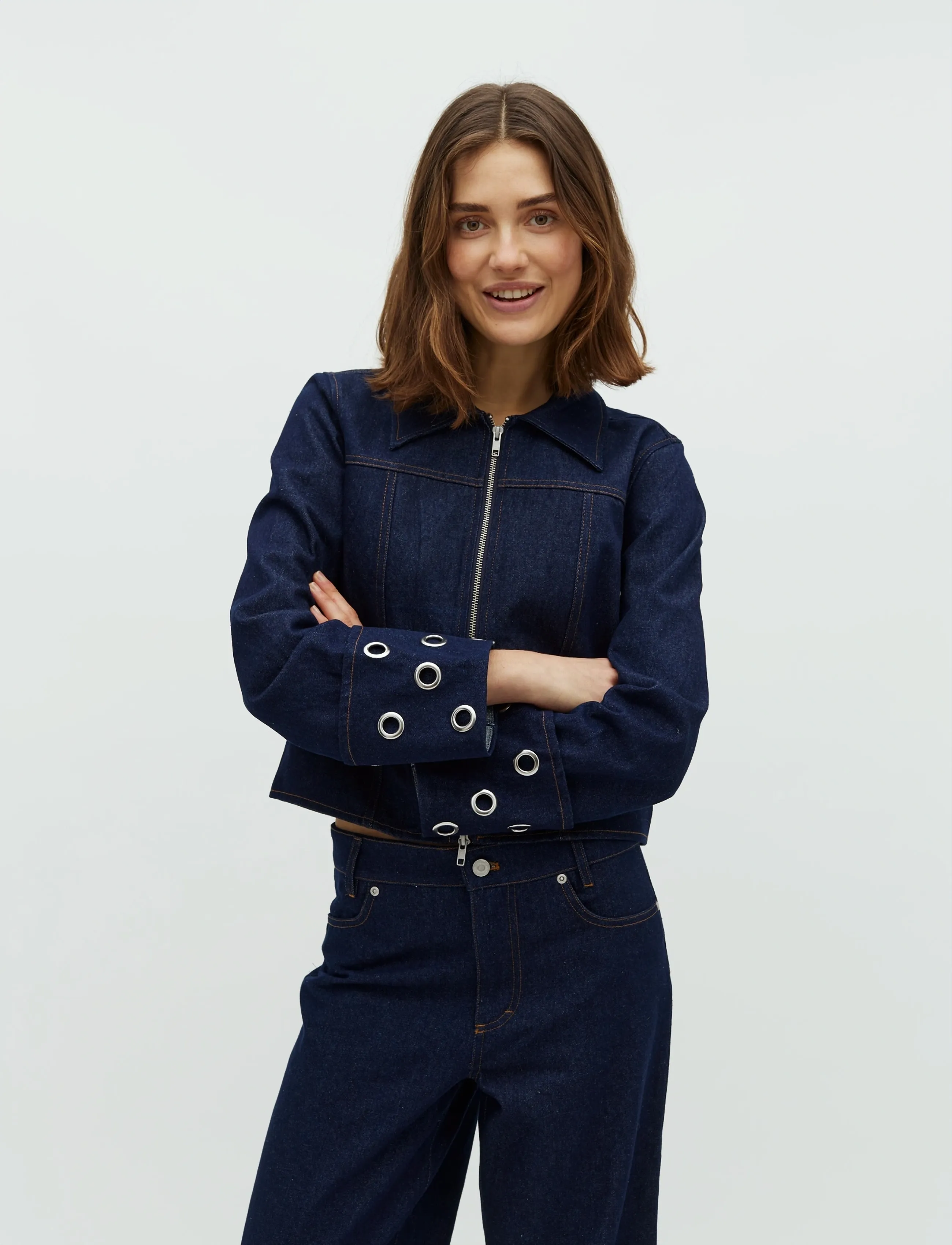 mbyM Himalia-M, M, Blue, Jakker > Denim, Dame