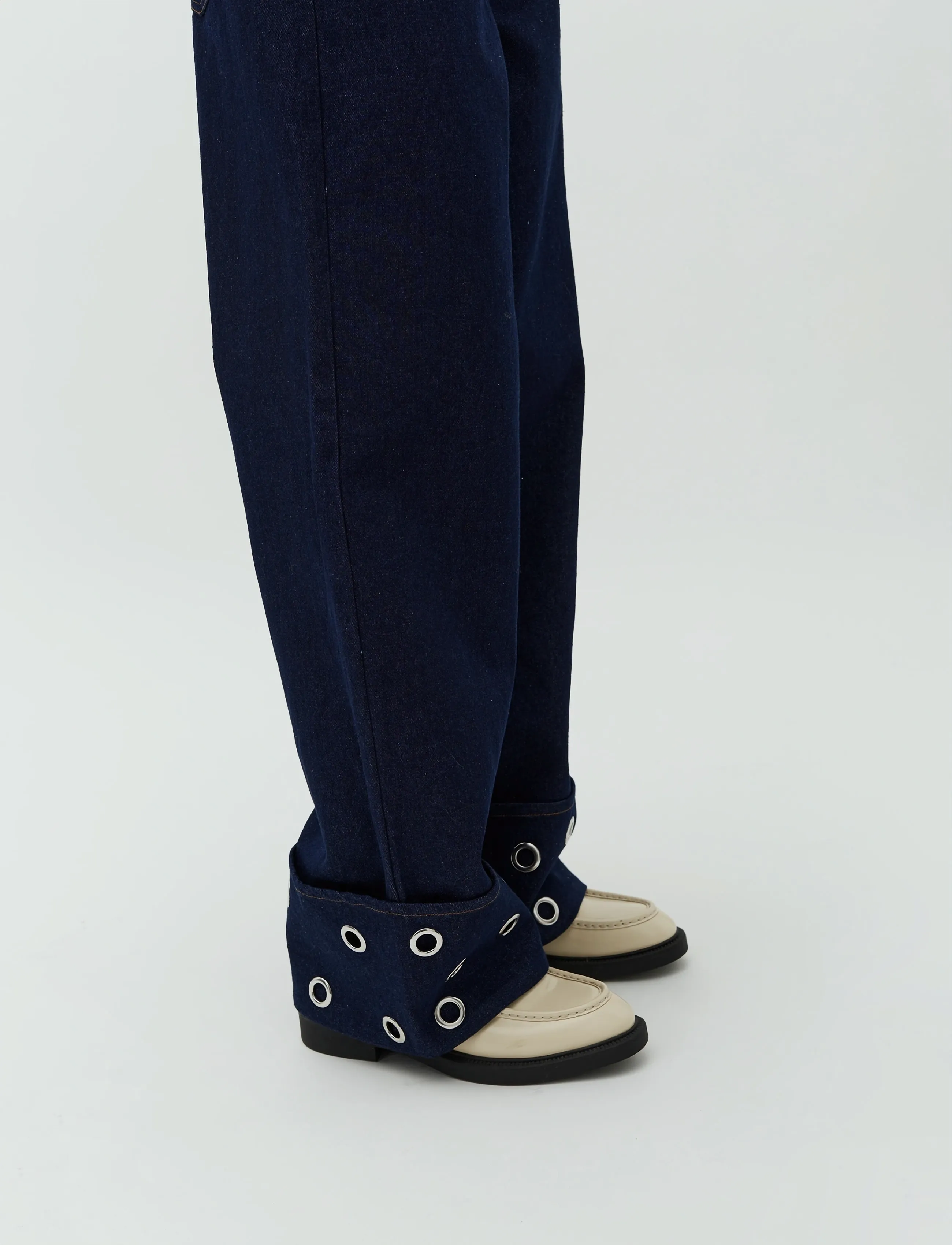 mbyM - Jinia-M - hosen mit weitem bein - raw blue - 3
