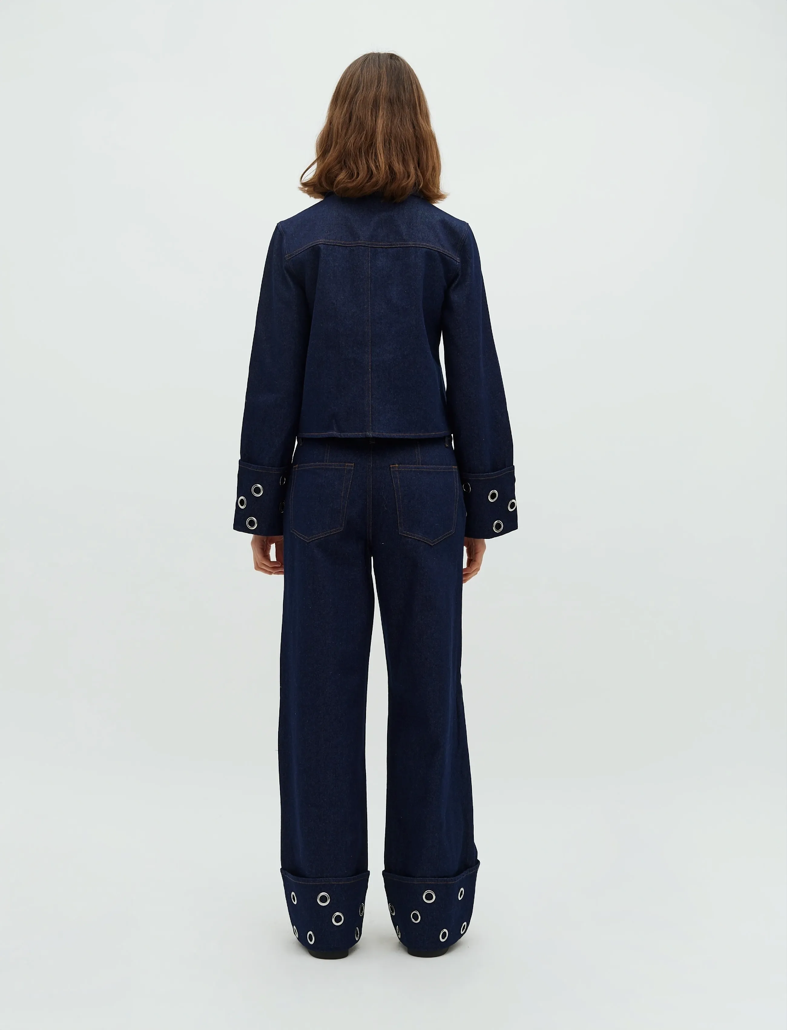 mbyM - Jinia-M - hosen mit weitem bein - raw blue - 4
