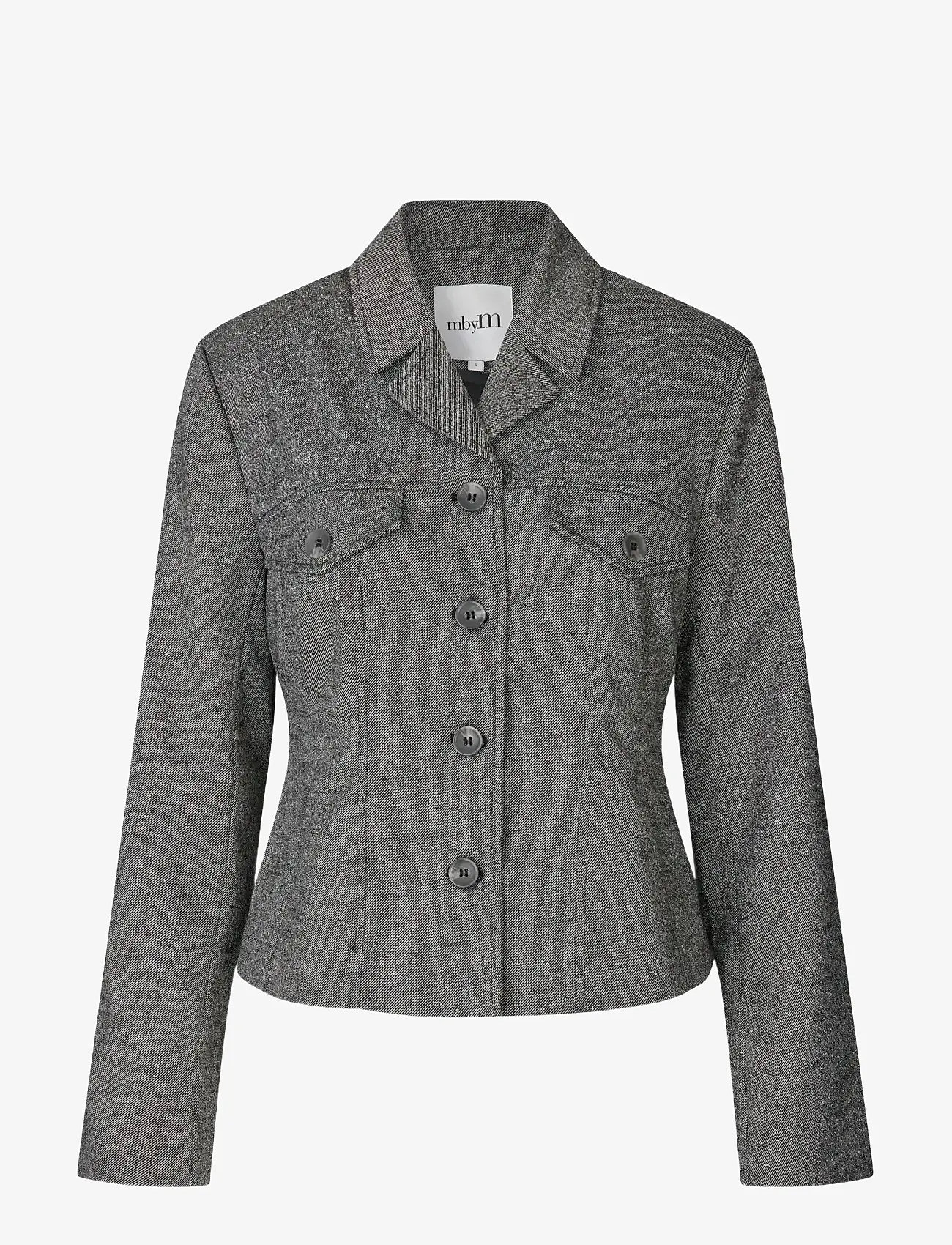 mbyM - Fergi-M - einreihige blazer - charcoal melange - 0