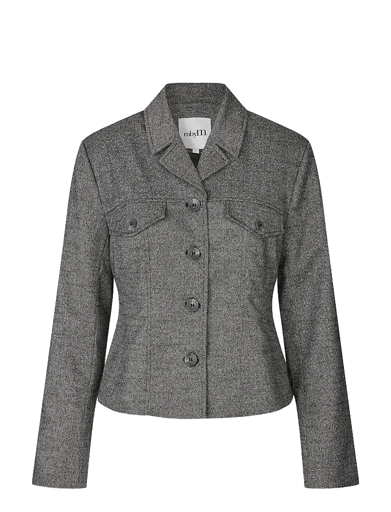 mbyM - Fergi-M - einreihige blazer - charcoal melange - 1