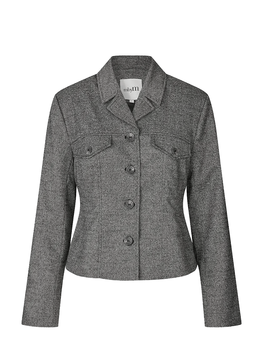 mbyM - Fergi-M - einreihige blazer - charcoal melange - 1