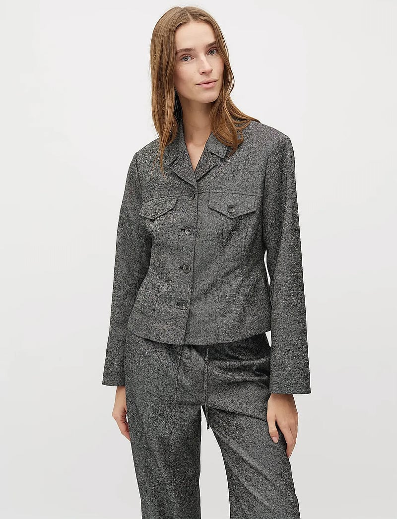 mbyM - Fergi-M - einreihige blazer - charcoal melange - 0