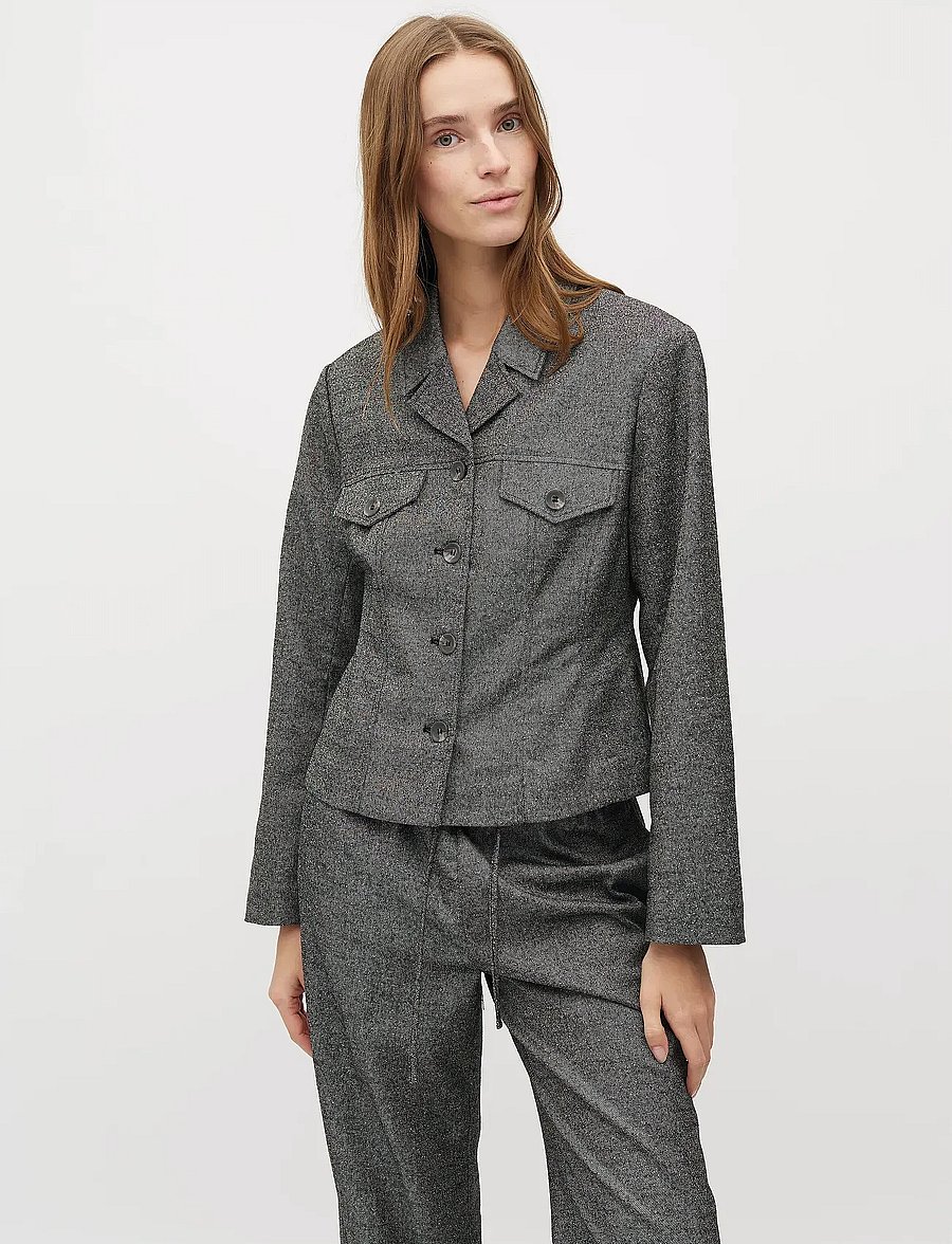 mbyM - Fergi-M - einreihige blazer - charcoal melange - 0