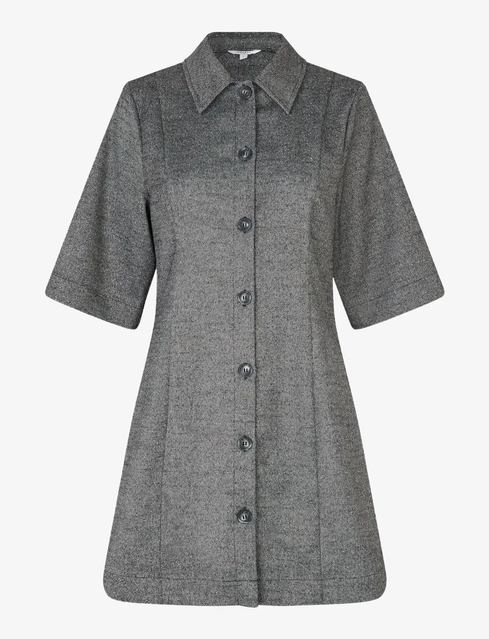 mbyM - Kalira-M - shirt dresses - charcoal melange - 1