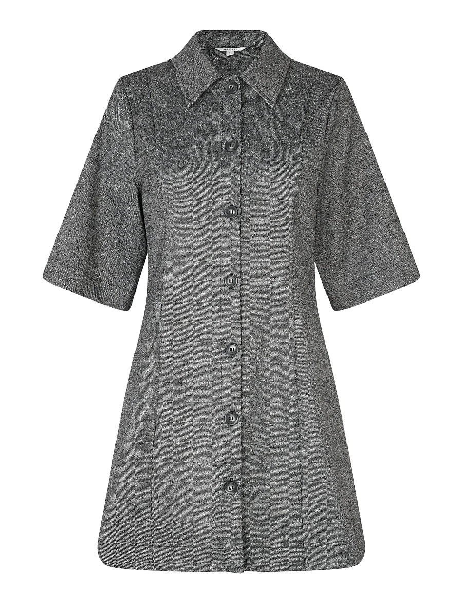 mbyM - Kalira-M - skjortklänningar - charcoal melange - 1