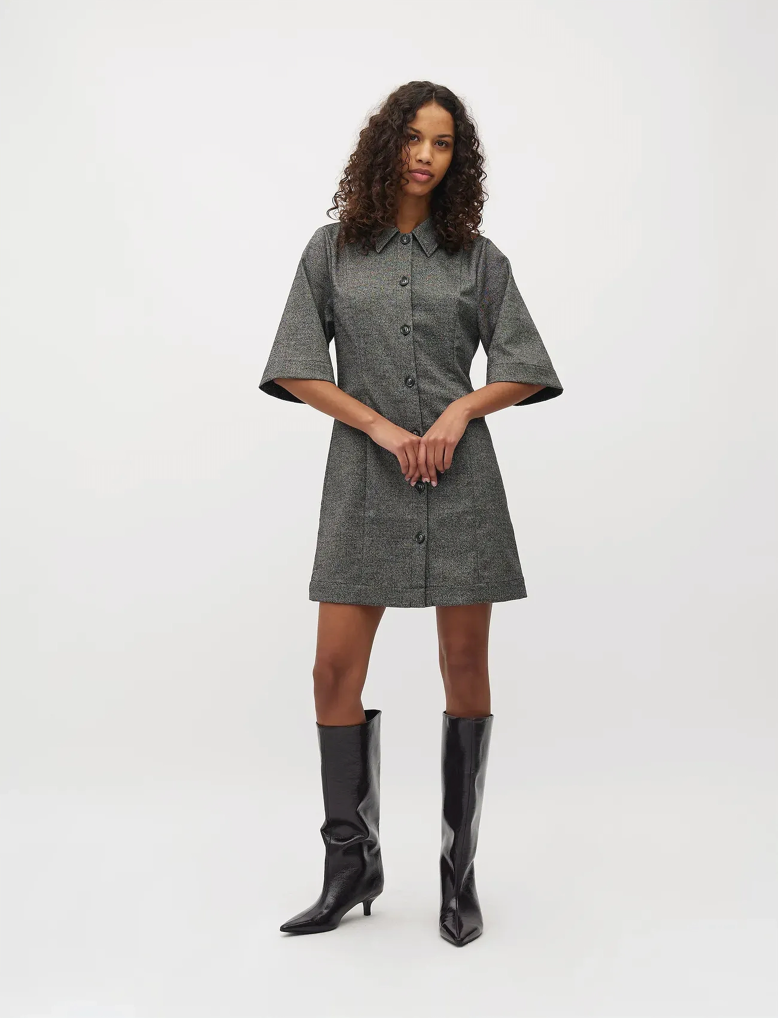 mbyM Kalira-M, S, Dresses, Grau - Short Dress, Frauen