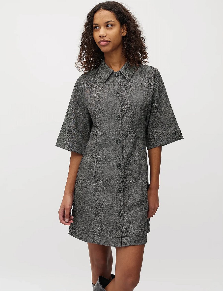 mbyM - Kalira-M - skjortklänningar - charcoal melange - 3