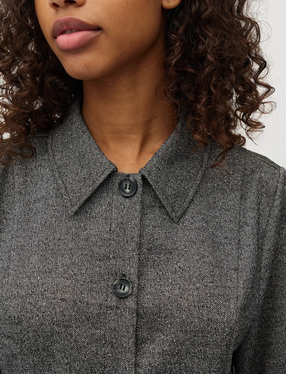 mbyM - Kalira-M - shirt dresses - charcoal melange - 4