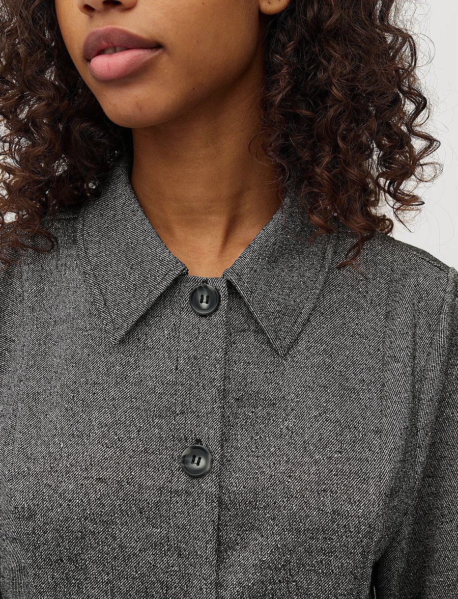 mbyM - Kalira-M - skjortklänningar - charcoal melange - 4