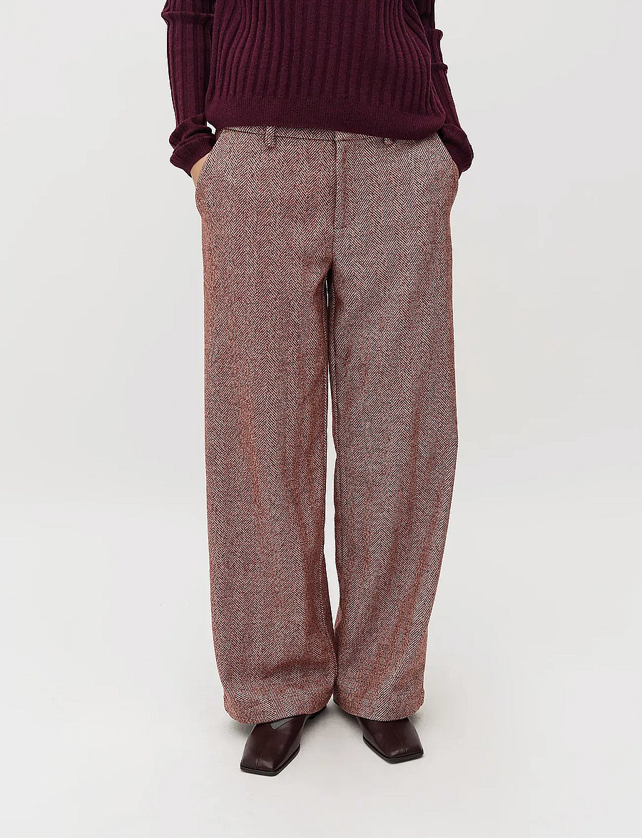 mbyM - Tarrina-M - hosen mit weitem bein - fig melange - 0