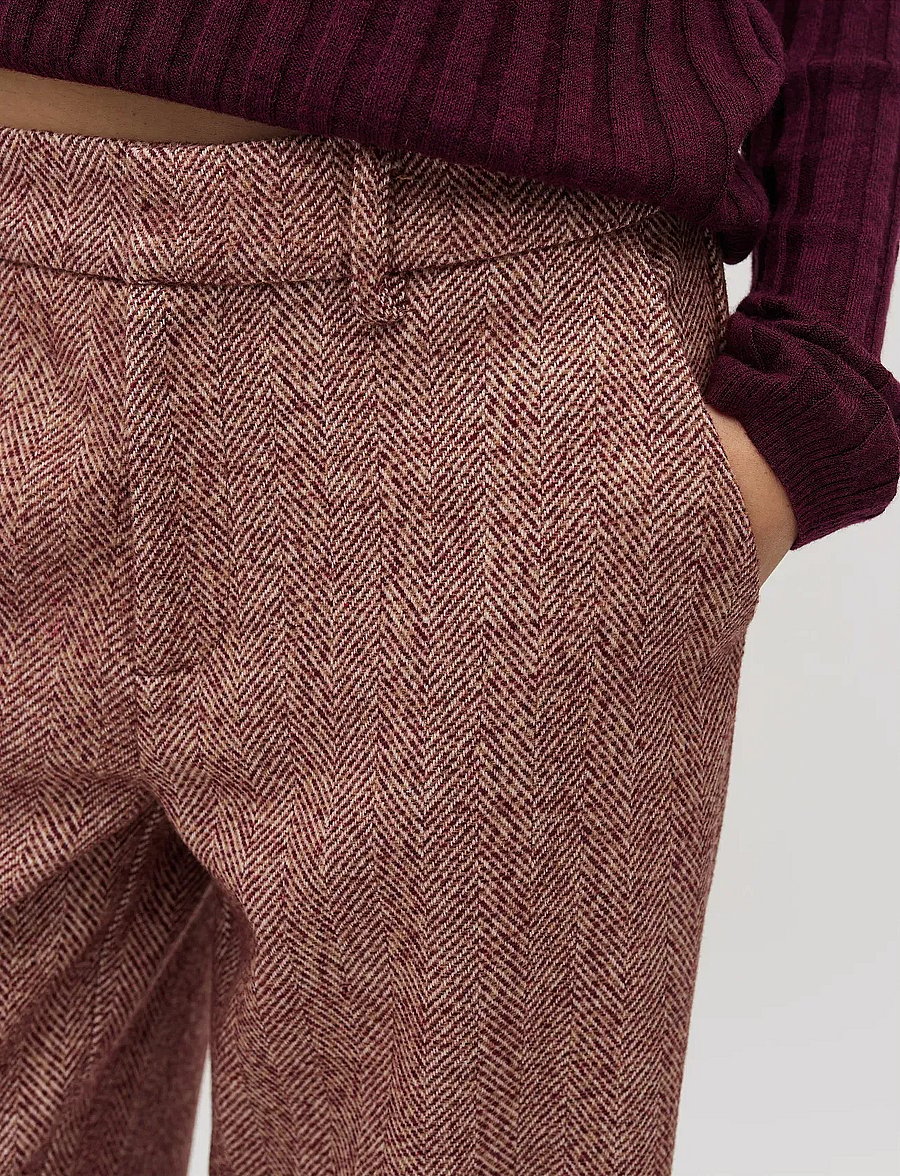 mbyM - Tarrina-M - hosen mit weitem bein - fig melange - 4