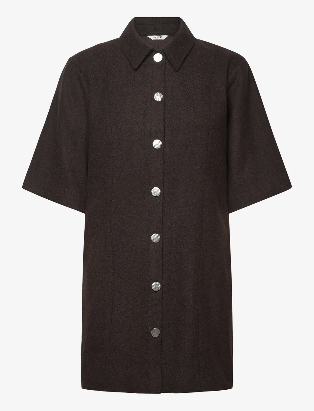 mbyM - Bimalani-M - marškinių tipo suknelės - brown black twill - 0