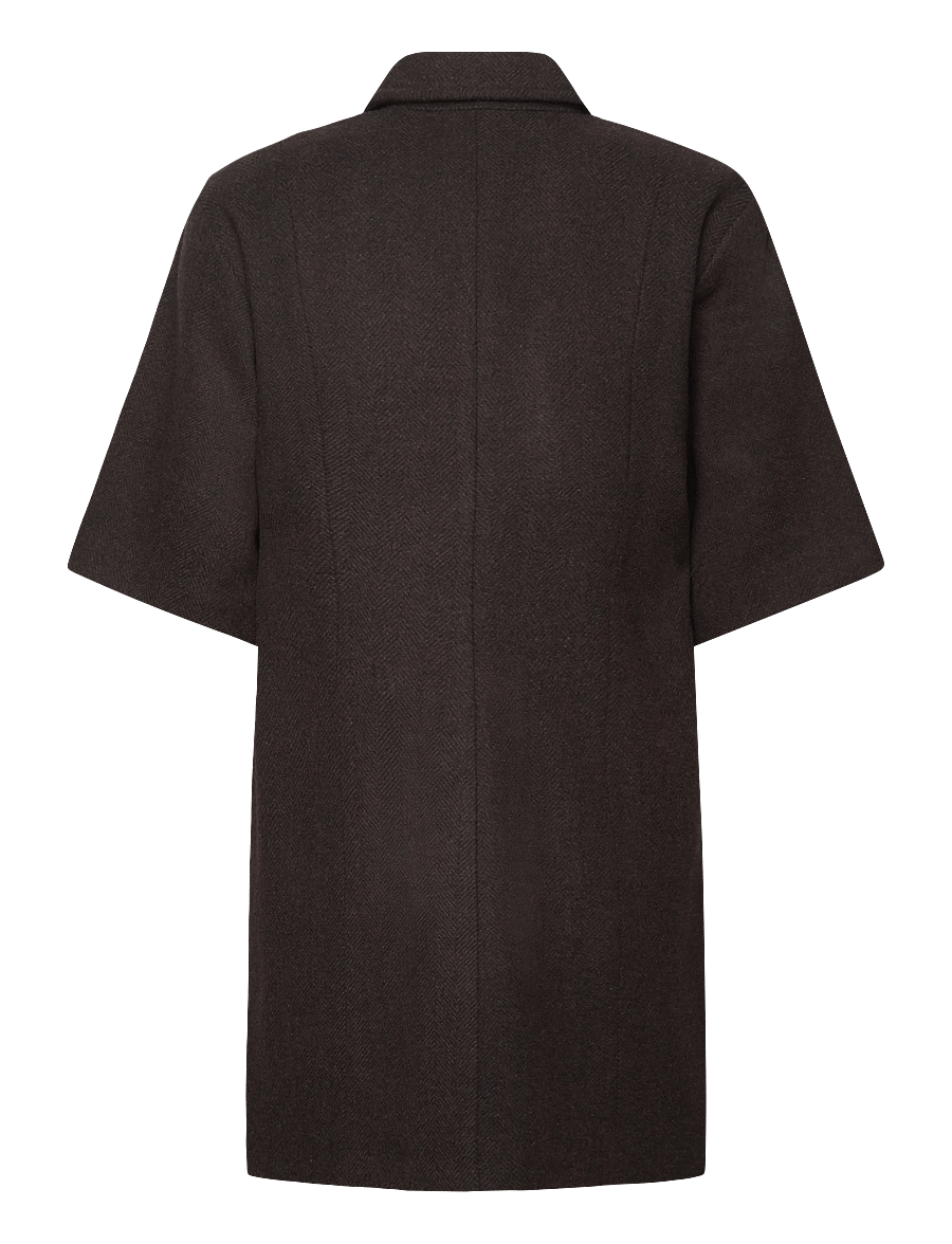 mbyM - Bimalani-M - robes chemises - brown black twill - 1