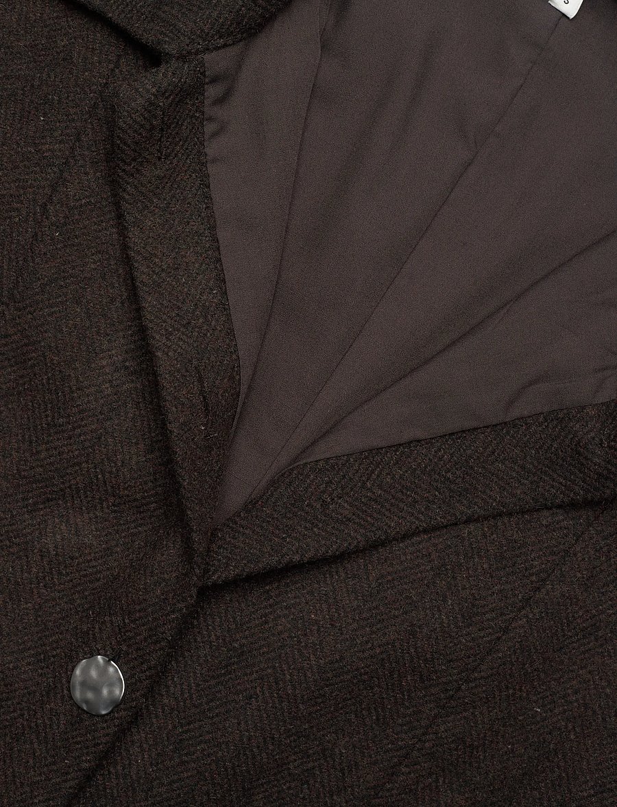 mbyM - Bimalani-M - robes chemises - brown black twill - 2