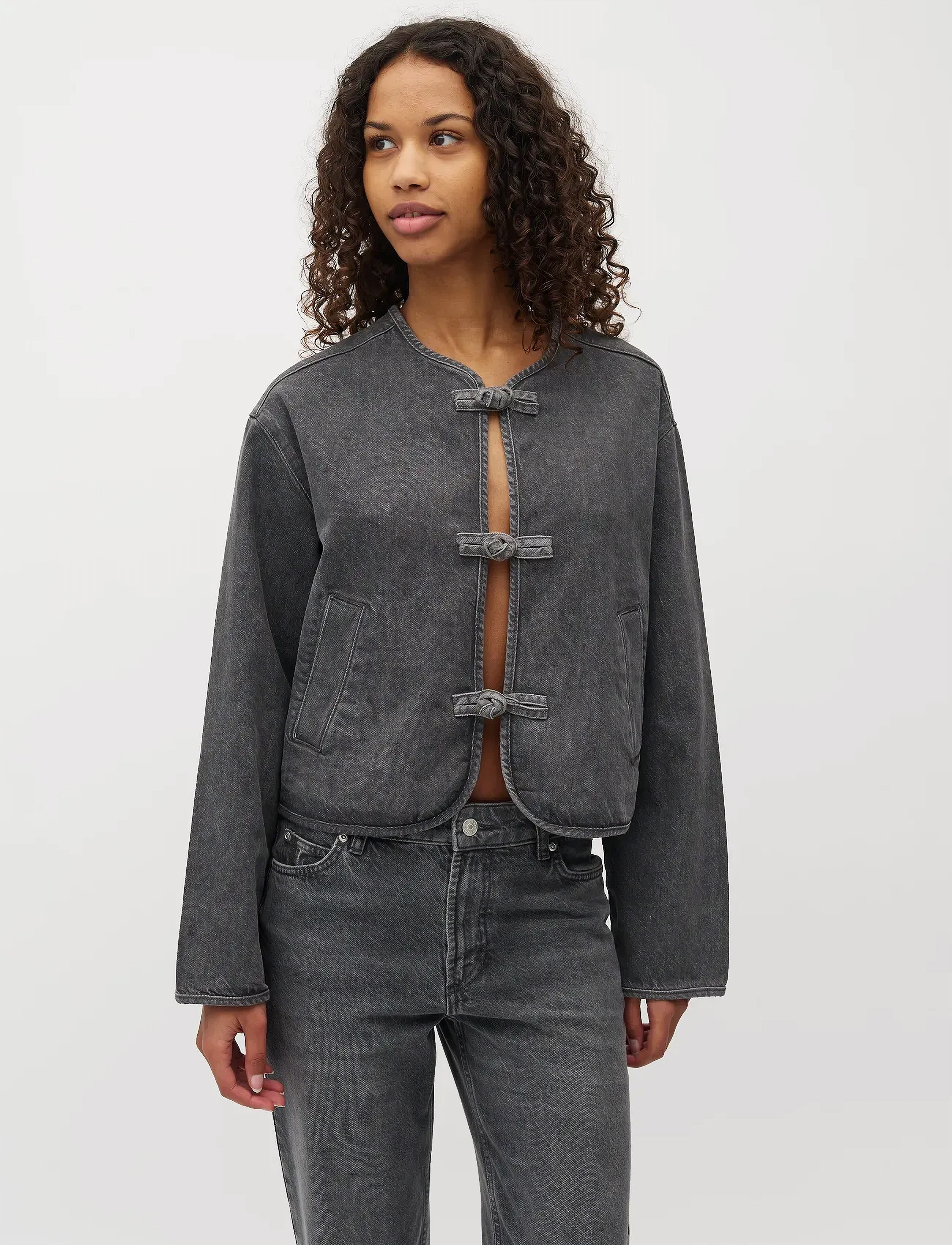 mbyM Effine-M, M, Jackets, Grau - Light-summer Jacket, Frauen