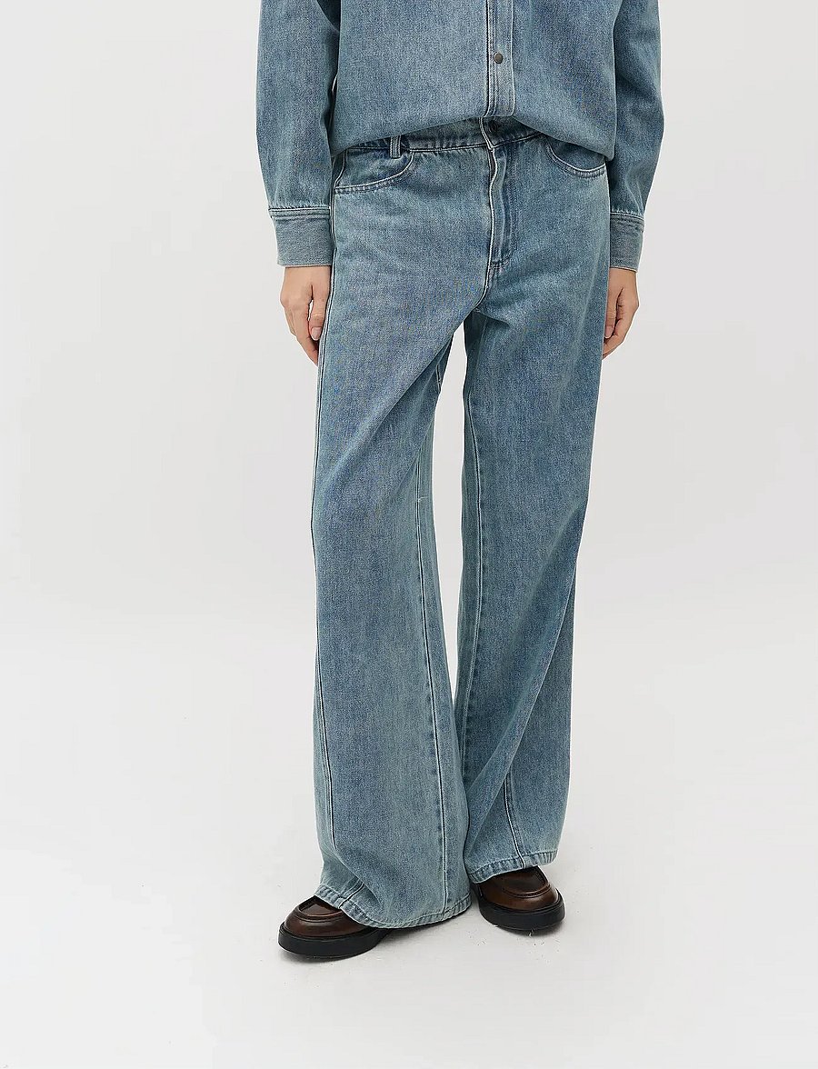 mbyM - Katyn-M - szerokie dżinsy - blue soft wash - 3