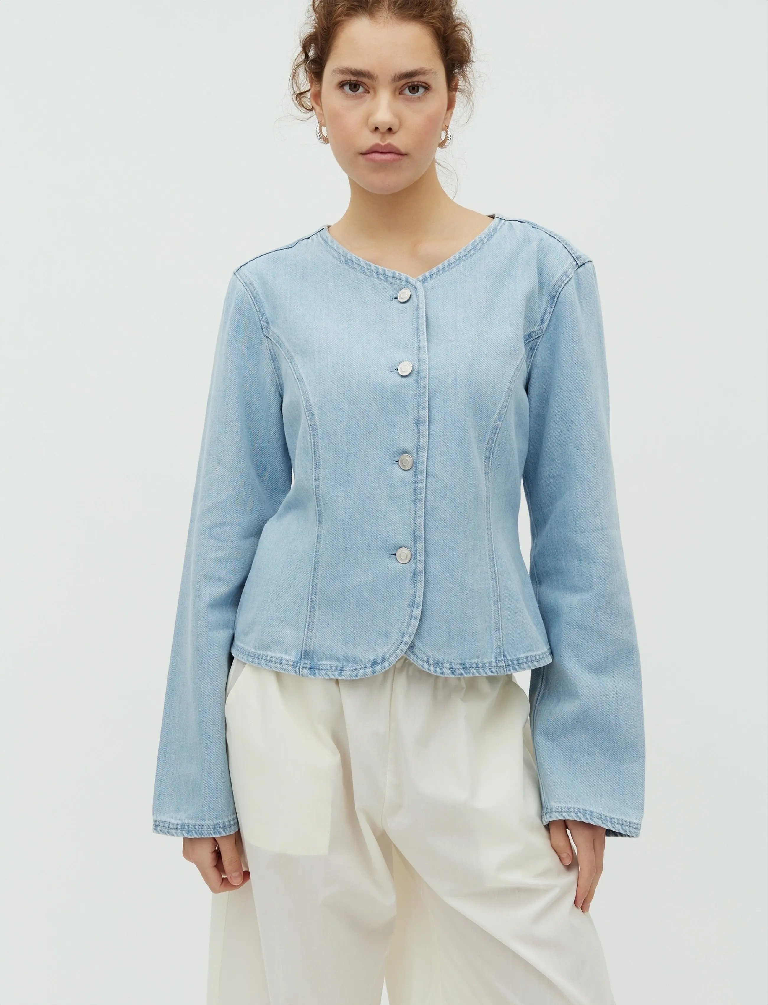 mbyM Roselind-M - Jacken & Mäntel - LIGHT SOFT WASH / blue