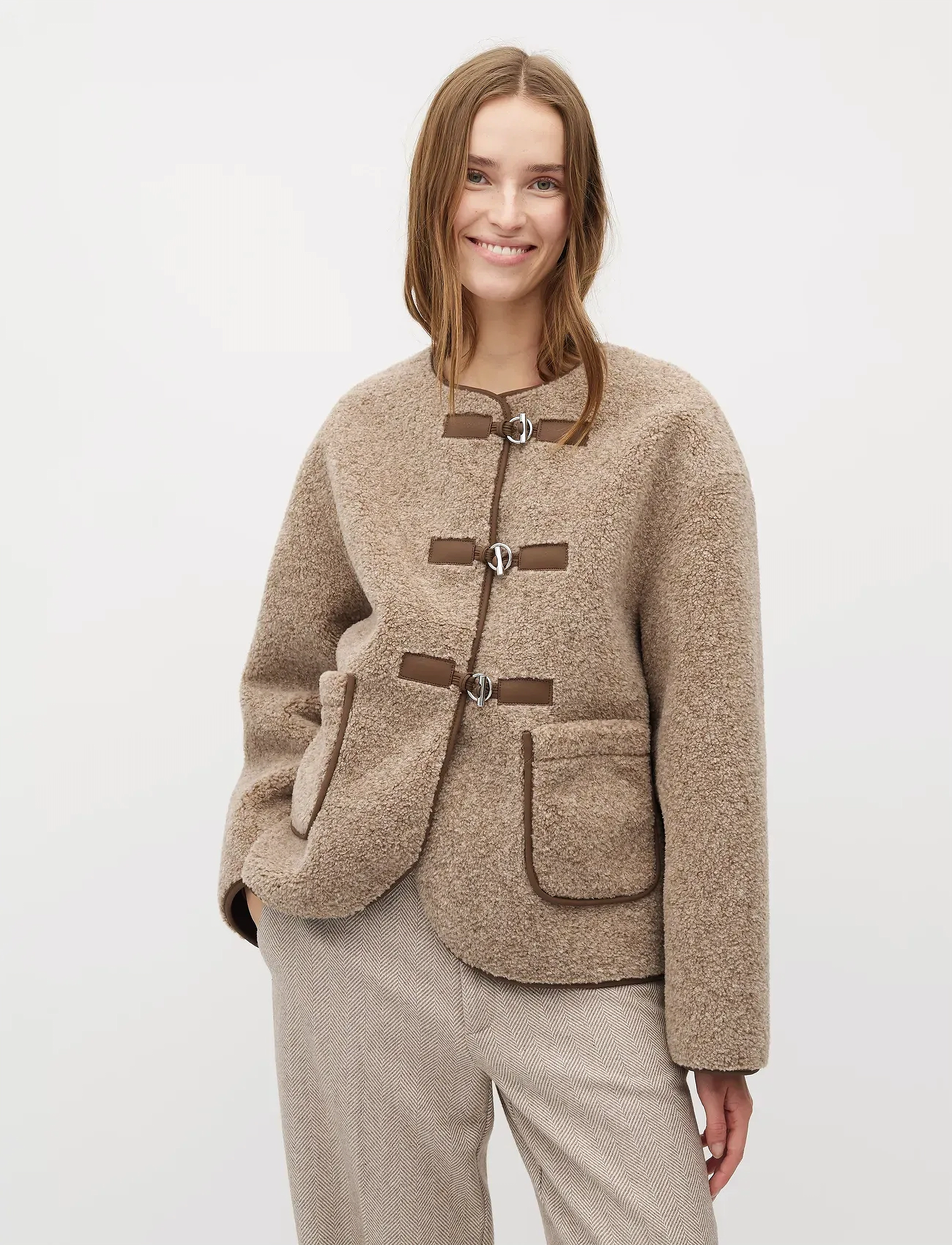 mbyM - Keisa-M - outerwear - grey coffee melange - 3