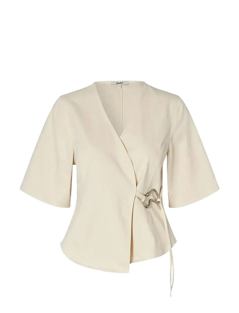 mbyM - Macha-M - short-sleeved blouses - ecru - 1