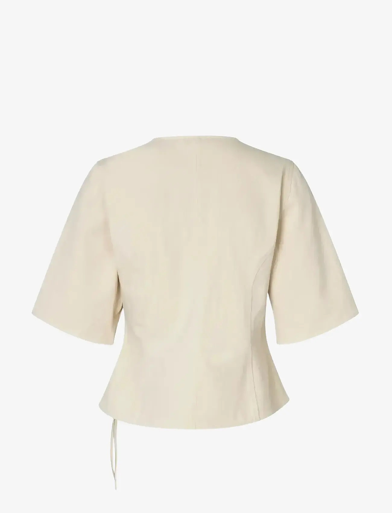 mbyM - Macha-M - lühikeste varrukatega pluusid - ecru - 1