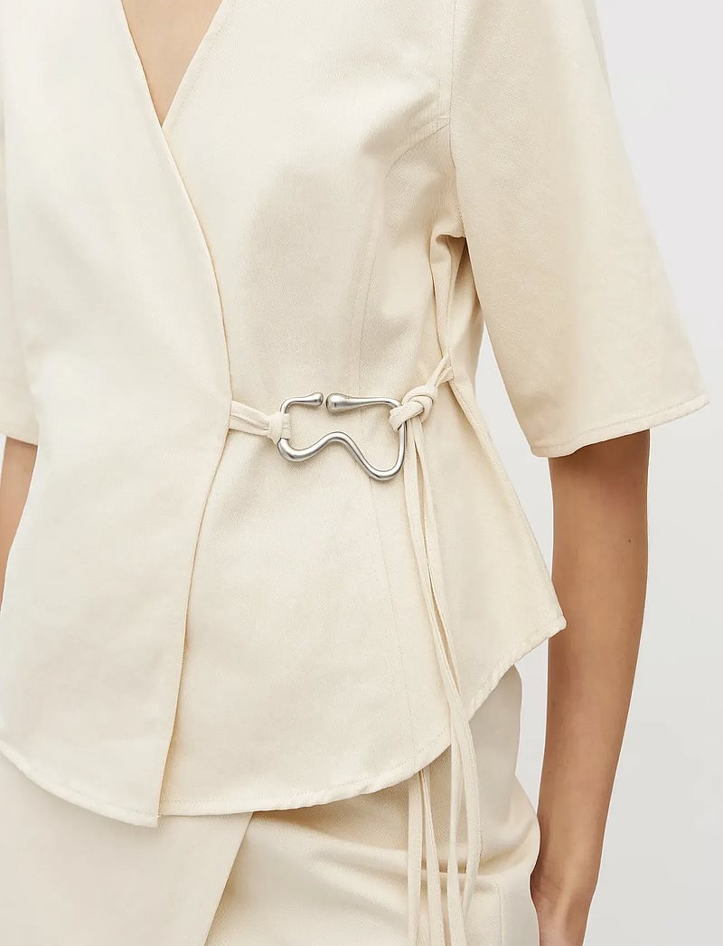 mbyM - Macha-M - short-sleeved blouses - ecru - 3