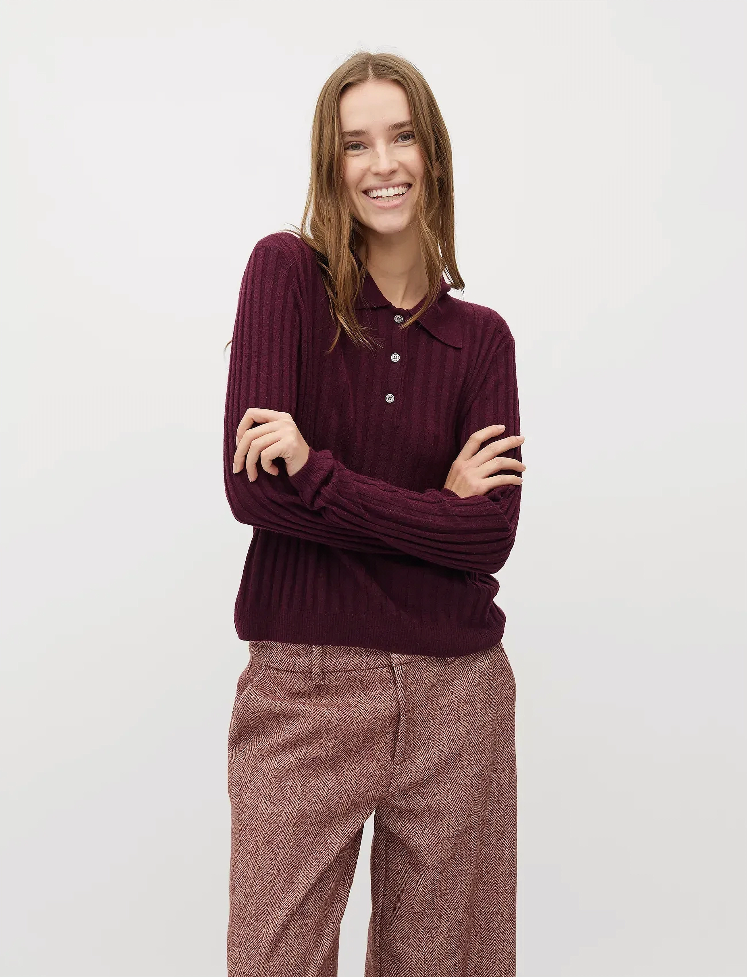 mbyM Poli-M - Strickmode - FIG / burgundy