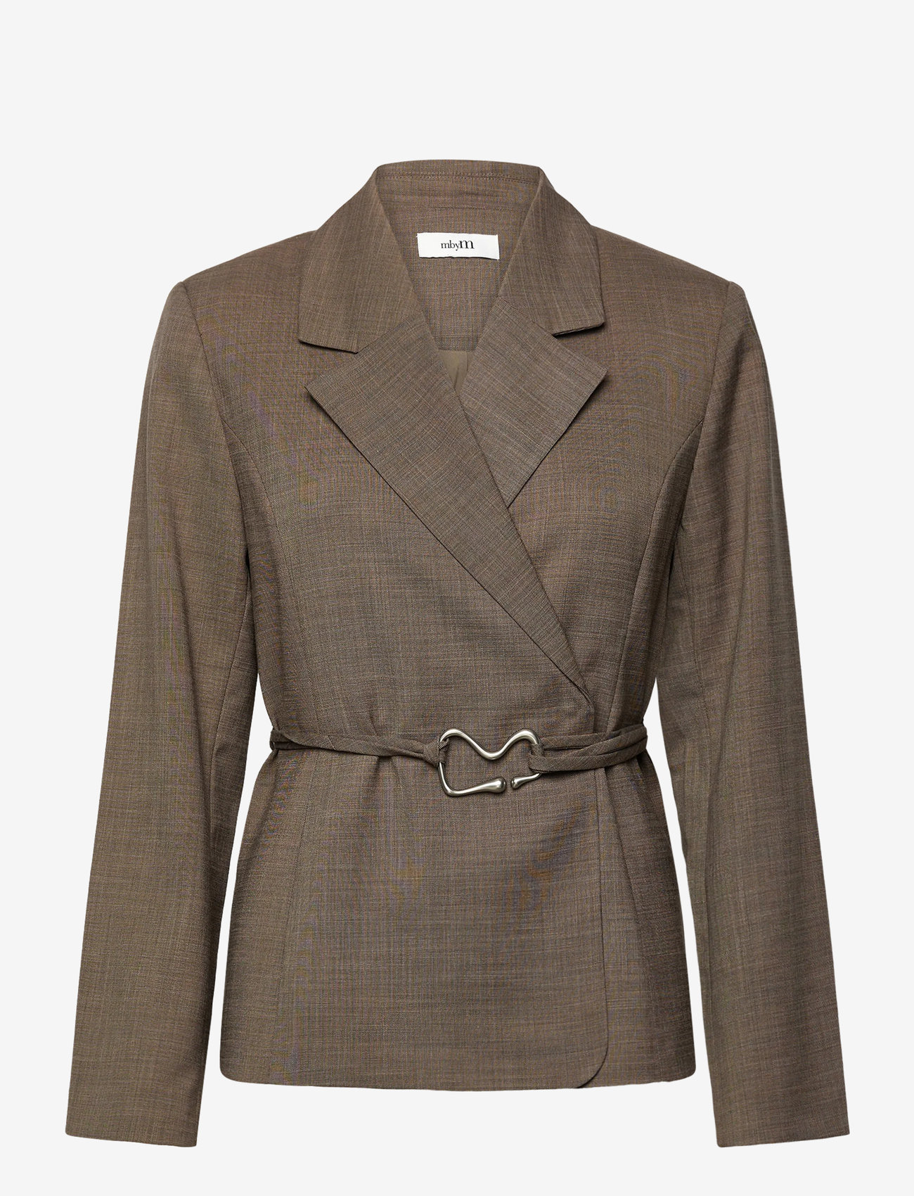 mbyM - Ivia-M - blazer mit gürtel - chicory coffee melange - 0