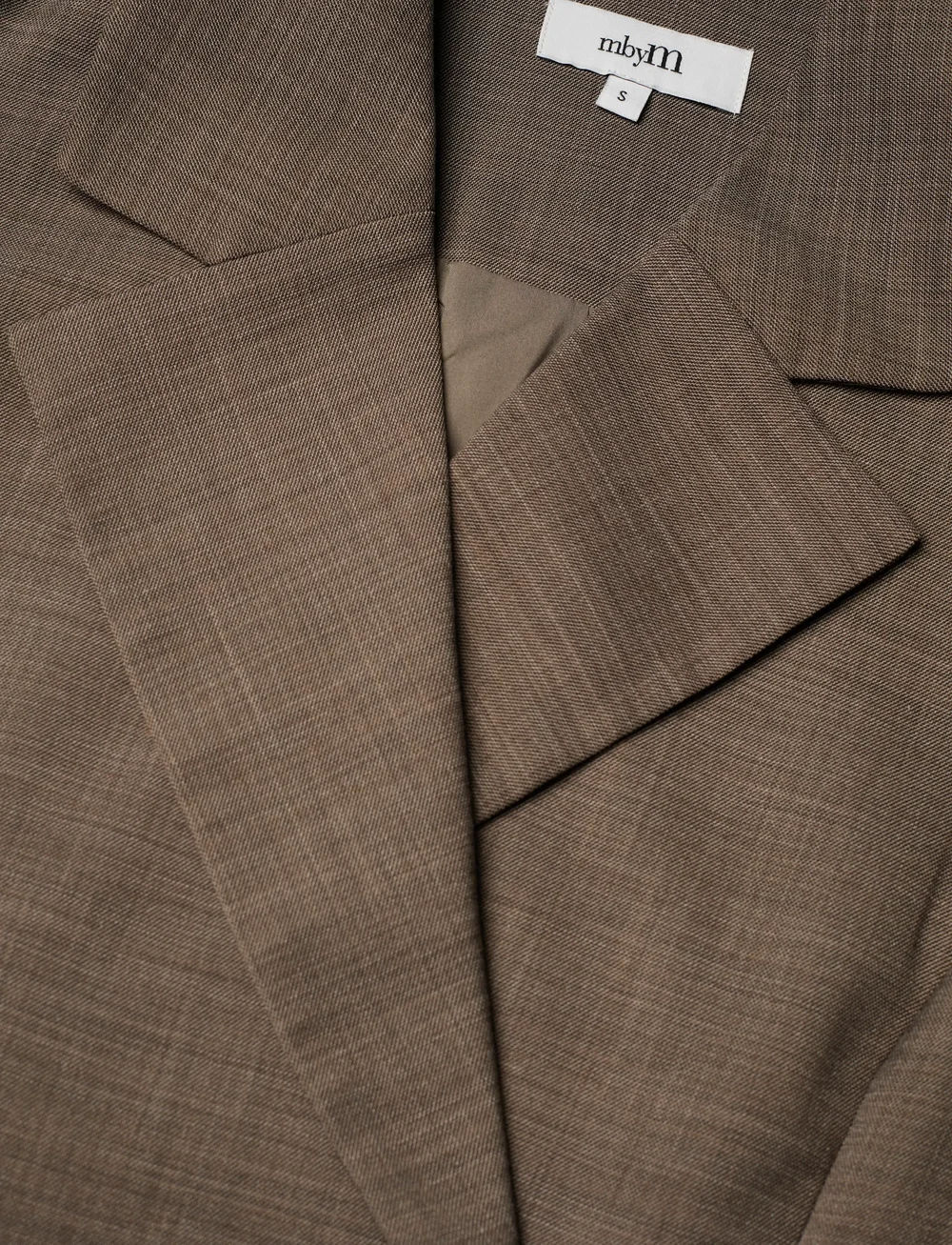 mbyM - Ivia-M - kavajer med skärp - chicory coffee melange - 4